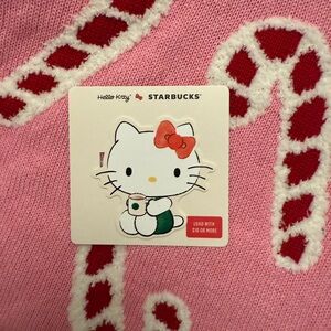☕️🎄Starbucks Hello Kitty Shape Gift Card Holiday Limited Edition 2025 NEW